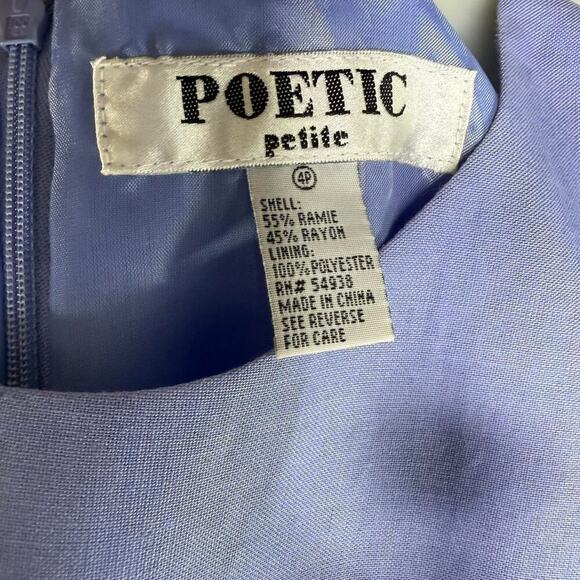 Vintage Outfit Mod 60s Style Lavender Embroidered Two Piece Set Size 4 P - Retro - Picture 5 of 11